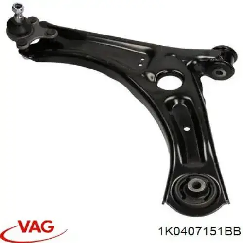 Braço oscilante inferior esquerdo de suspensão dianteira VAG 1K0407151BB preço, a partir de 68,10 USD