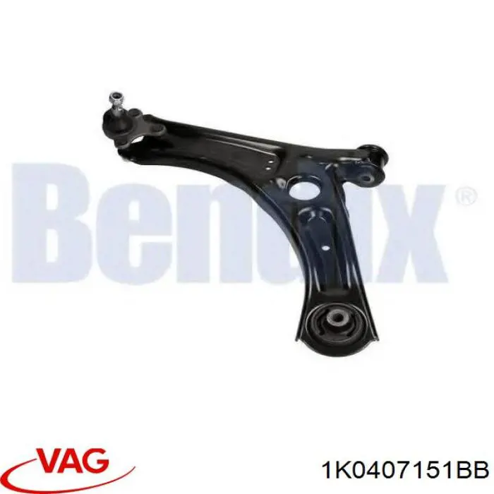 Compre 1K0407151BB VAG Braço oscilante inferior esquerdo de suspensão dianteira