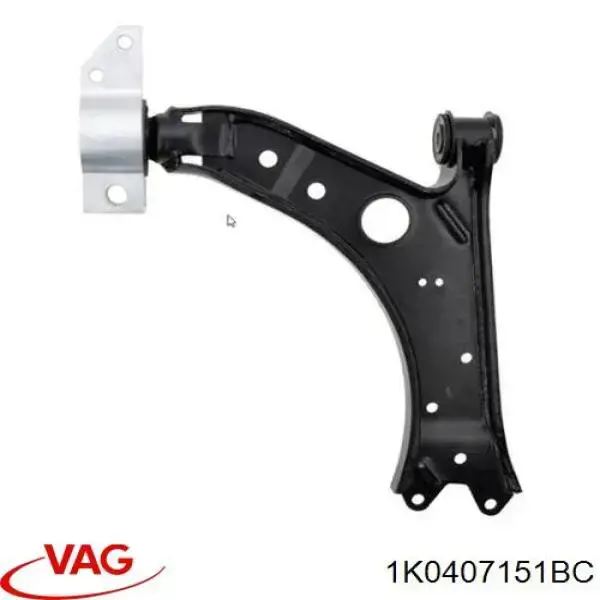 Braço oscilante inferior esquerdo de suspensão dianteira VAG 1K0407151BC preço, a partir de 96,44 USD