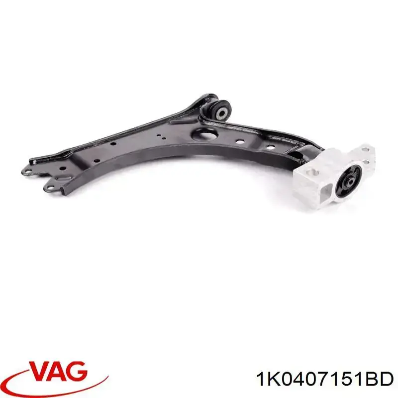 1K0407151BD VAG Braço oscilante inferior esquerdo de suspensão dianteira