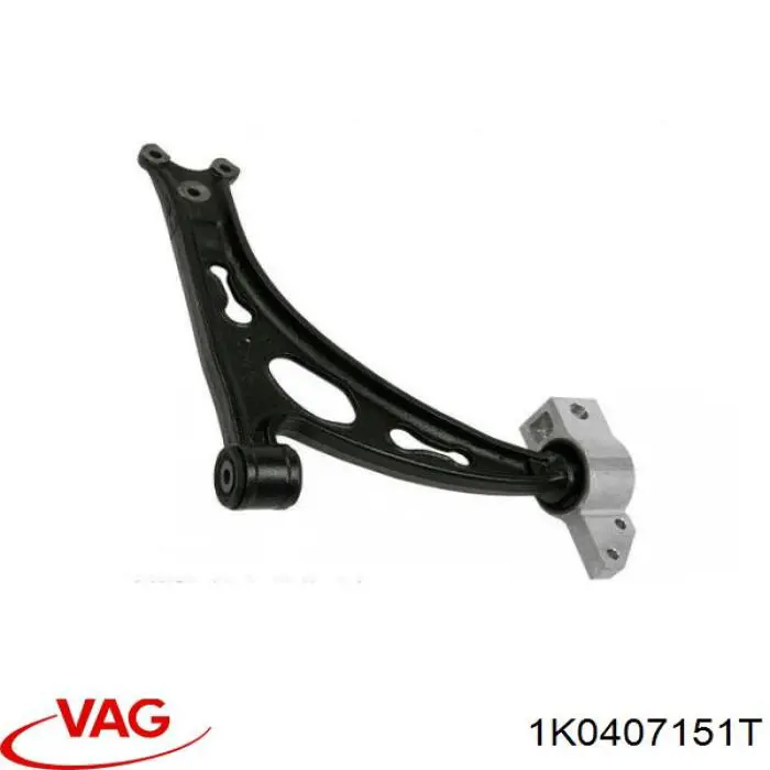 Compre 1K0407151T VAG Braço oscilante inferior esquerdo de suspensão dianteira