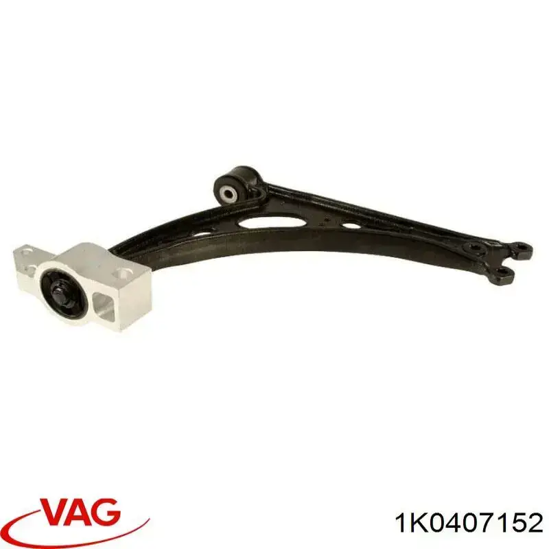 1K0407152 VAG Braço oscilante inferior direito de suspensão dianteira
