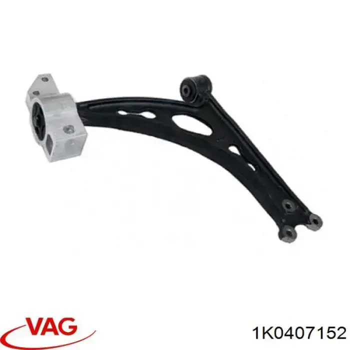 Compre 1K0407152 VAG Braço oscilante inferior direito de suspensão dianteira