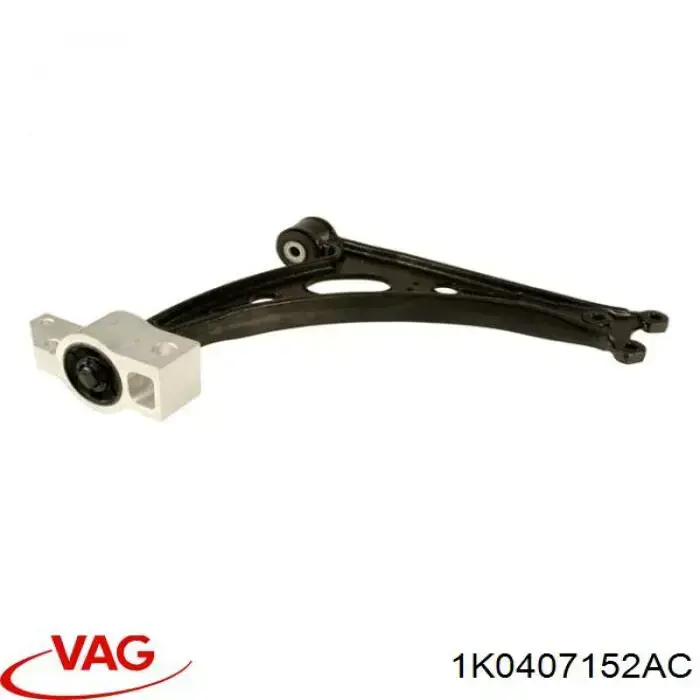 1K0407152AC VAG Braço oscilante inferior direito de suspensão dianteira
