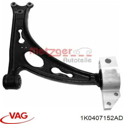 Compre 1K0407152AD VAG Braço oscilante inferior direito de suspensão dianteira