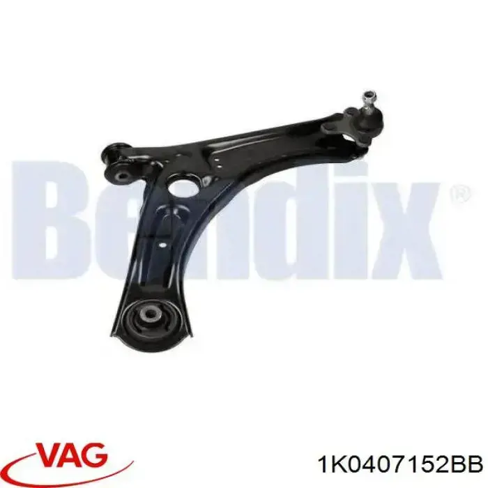 Compre 1K0407152BB VAG Braço oscilante inferior direito de suspensão dianteira