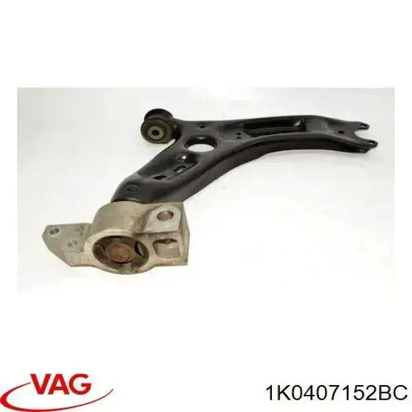 1K0407152BC VAG Braço oscilante inferior direito de suspensão dianteira