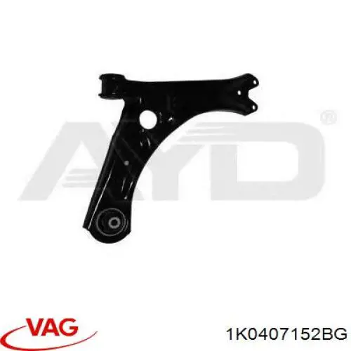 Braço oscilante inferior direito de suspensão dianteira VAG 1K0407152BG preço, a partir de 73,21 USD