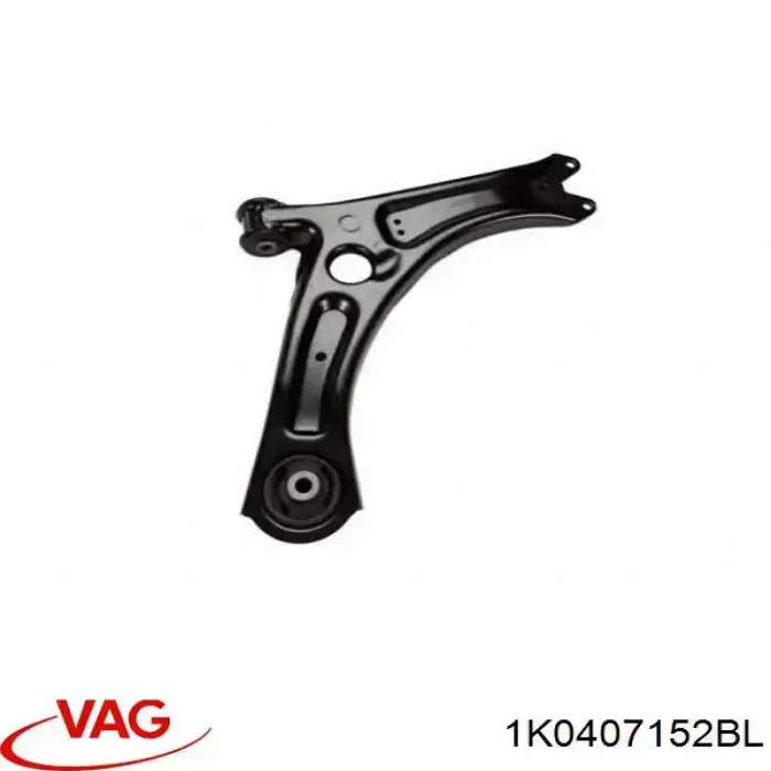 1K0407152BL VAG Braço oscilante inferior direito de suspensão dianteira