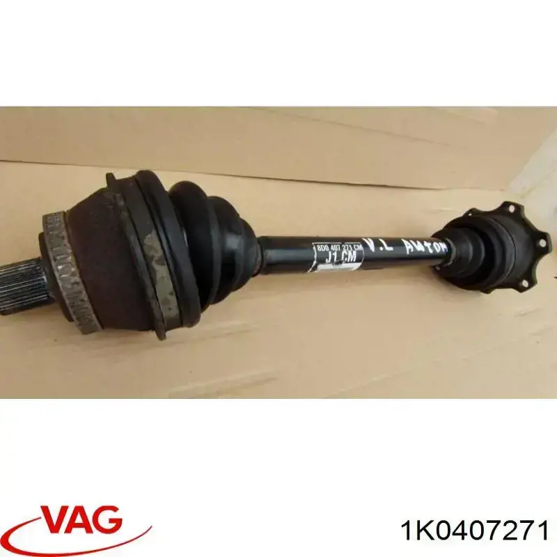 Semieixo (acionador) dianteiro esquerdo VAG 1K0407271 preço, a partir de 59,69 USD