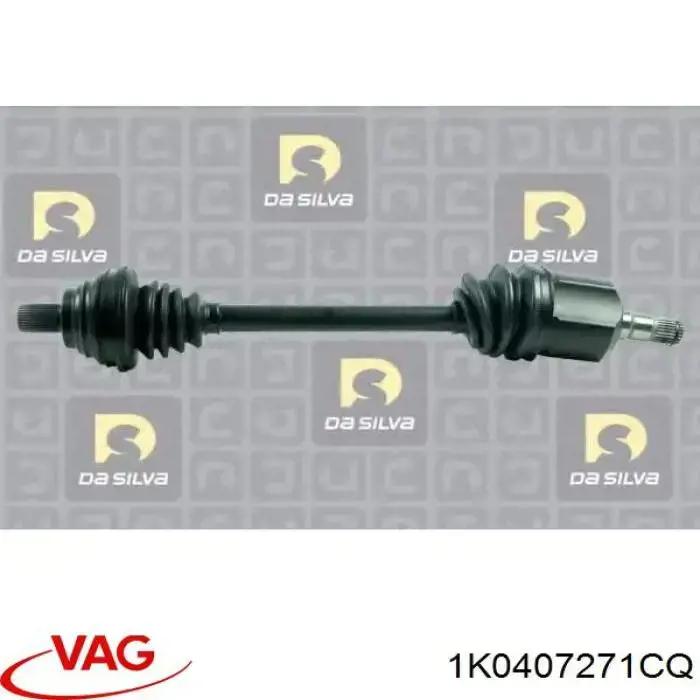 Semieixo (acionador) dianteiro esquerdo VAG 1K0407271CQ preço, a partir de 129,40 USD