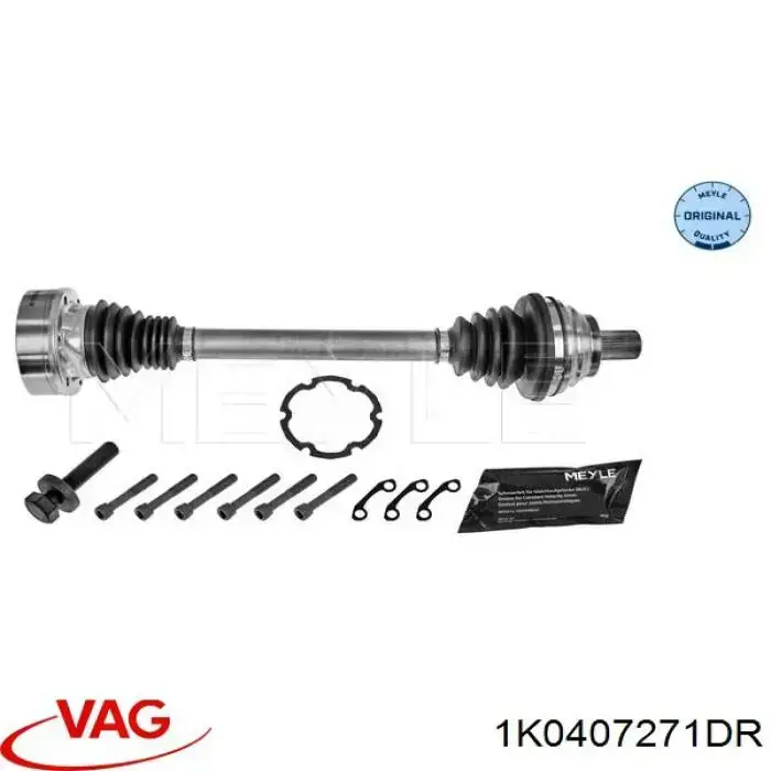 Semieixo (acionador) dianteiro esquerdo VAG 1K0407271DR preço, a partir de 128,72 USD