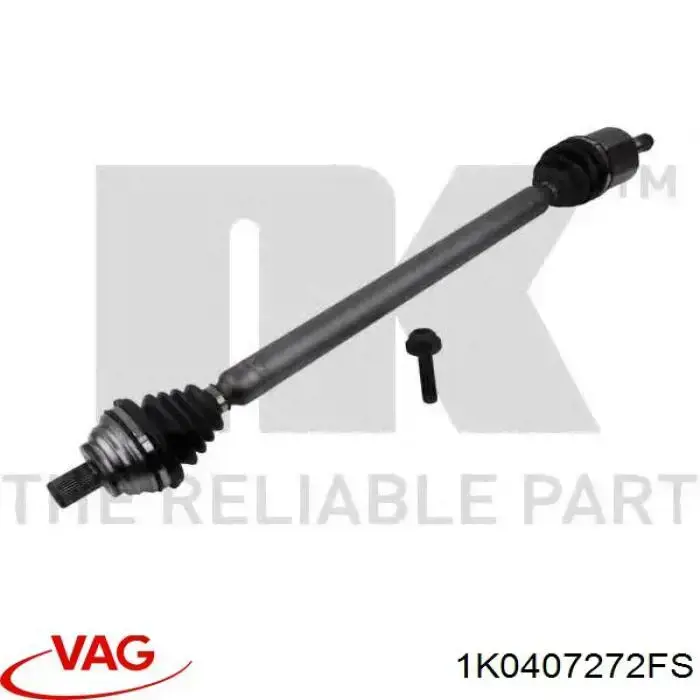 Compre 1K0407272FS VAG Semieixo (acionador) dianteiro direito
