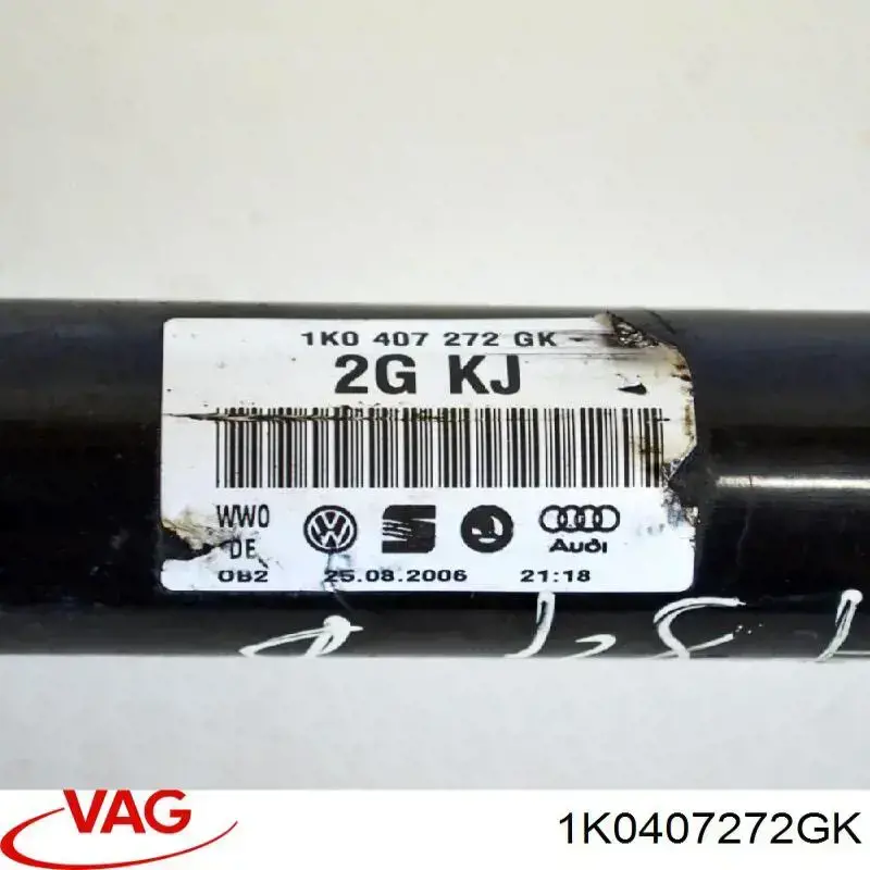 1K0407272GK VAG Semieixo (acionador) dianteiro direito