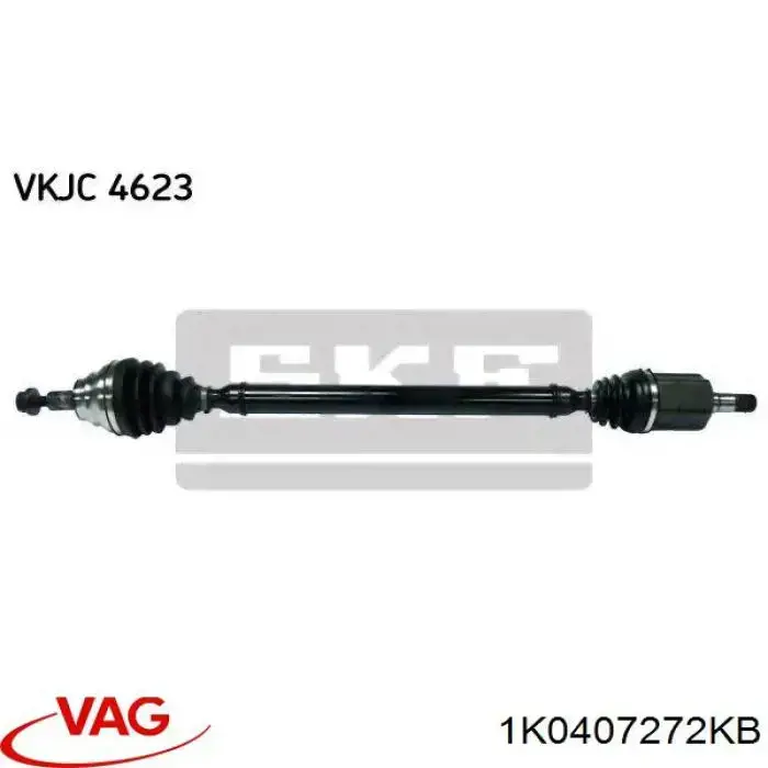 1K0407272KB VAG Semieixo (acionador) dianteiro direito