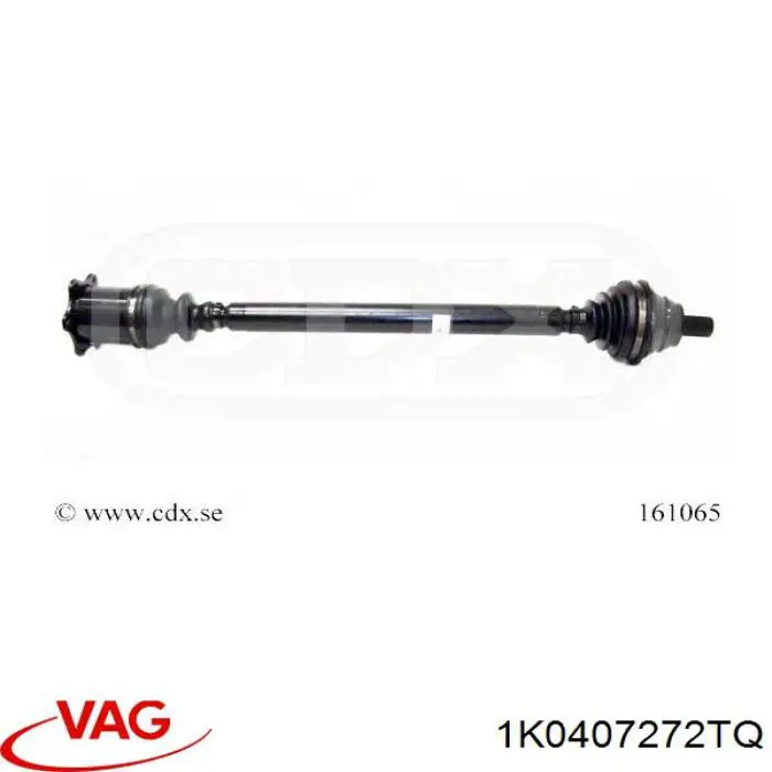Semieixo (acionador) dianteiro direito VAG 1K0407272TQ preço, a partir de 116,51 USD