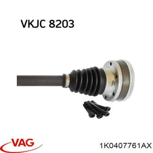 Semieixo (acionador) dianteiro esquerdo VAG 3Q0407271AS preço, a partir de 120,88 USD
