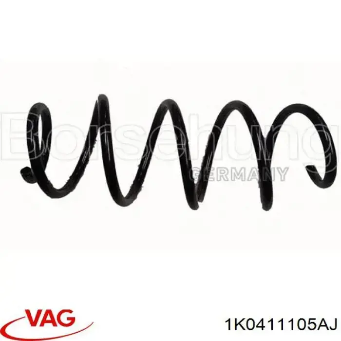 Mola dianteira VAG 1K0411105AJ preço, a partir de 46,20 USD