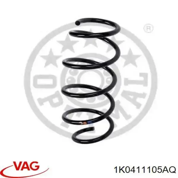 Mola dianteira VAG 1K0411105AQ preço, a partir de 52,07 USD
