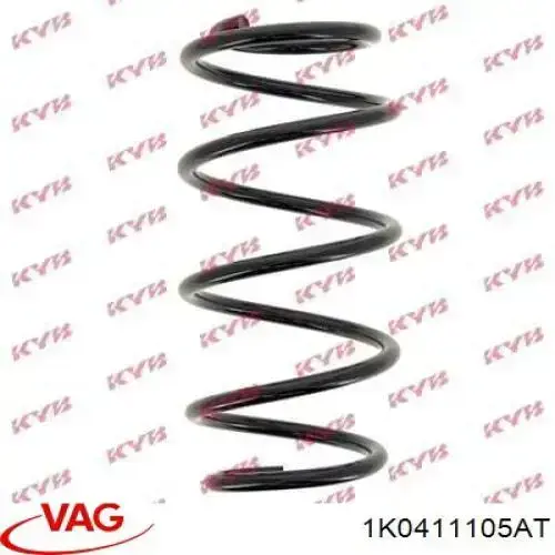 Mola dianteira VAG 1K0411105AT preço, a partir de 82,07 USD