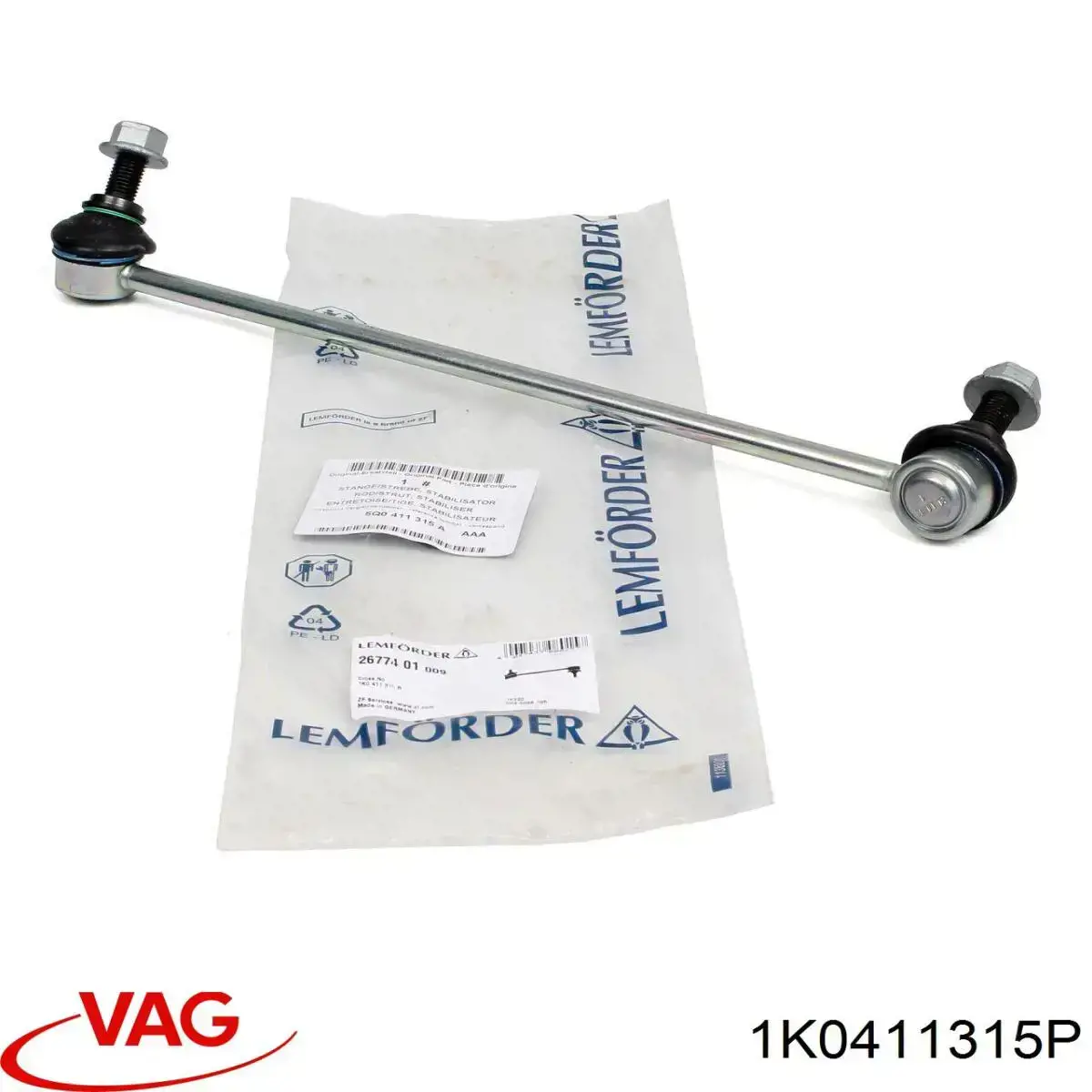 Compre 1K0411315P VAG Montante de estabilizador dianteiro