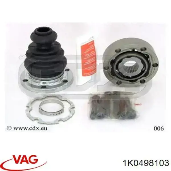 Junta homocinética interna dianteira esquerda VAG 1K0498103 preço, a partir de 29,42 USD