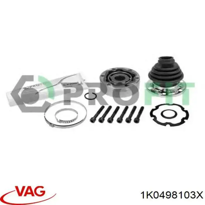 Junta homocinética interna dianteira esquerda VAG 1K0498103X preço, a partir de 29,42 USD