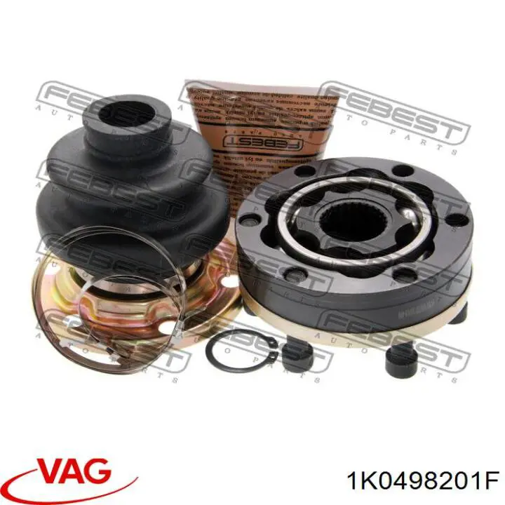 Compre 1K0498201F VAG Bota de proteção interna esquerda de junta homocinética do semieixo dianteiro
