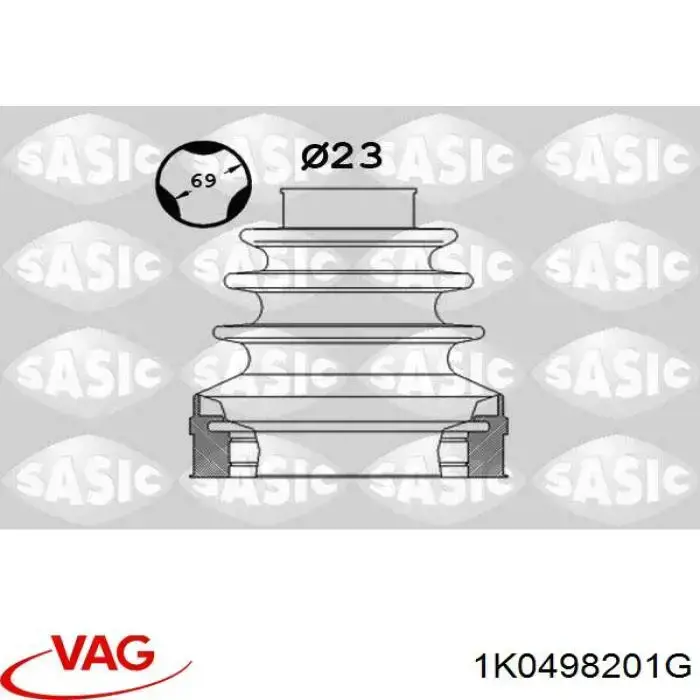 Compre 1K0498201G VAG Bota de proteção interna de junta homocinética do semieixo dianteiro