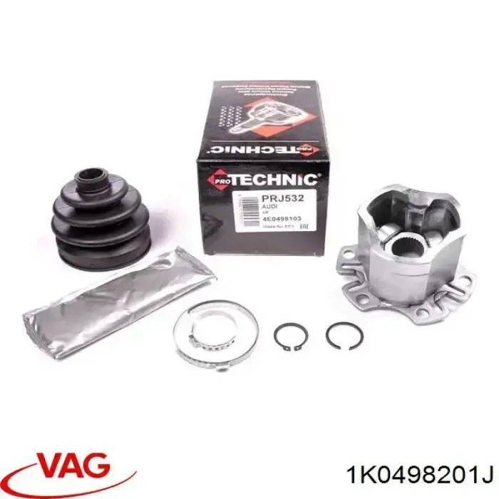 Bota de proteção interna esquerda de junta homocinética do semieixo dianteiro VAG 1K0498201J preço, a partir de 32,81 USD