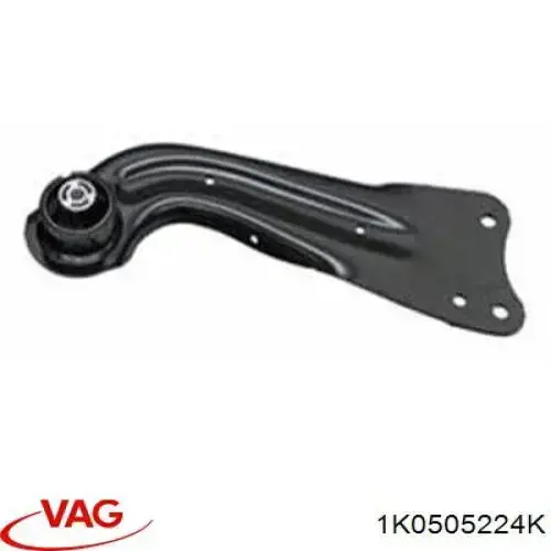 Compre 1K0505224K VAG Braço oscilante (tração) longitudinal inferior direito de suspensão traseira