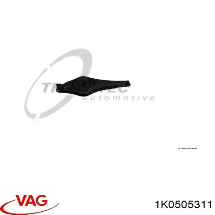 1K0505311 VAG Braço oscilante inferior esquerdo de suspensão traseira/direita