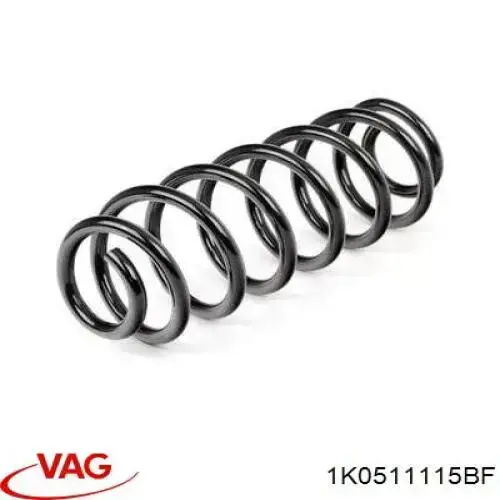 1K0511115BF VAG Mola traseira
