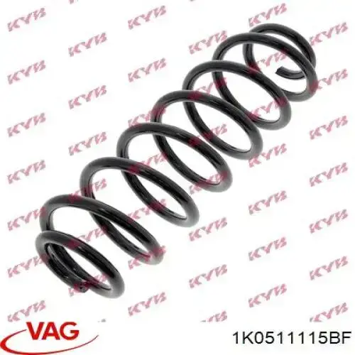 Compre 1K0511115BF VAG Mola traseira