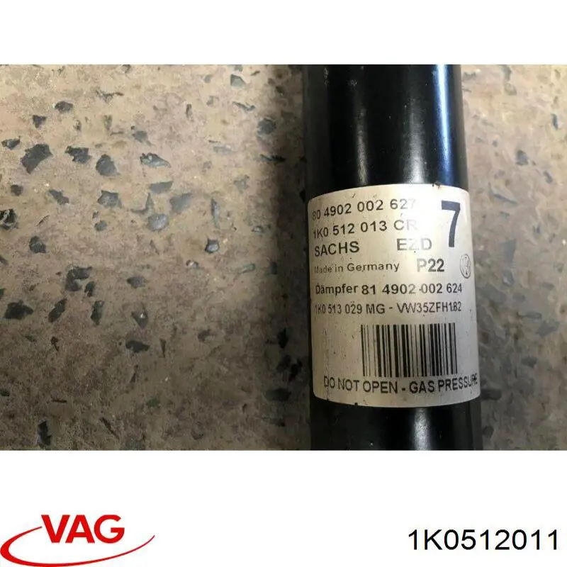 Amortecedor traseiro esquerdo VAG 1K0512011 preço, a partir de 39,16 USD