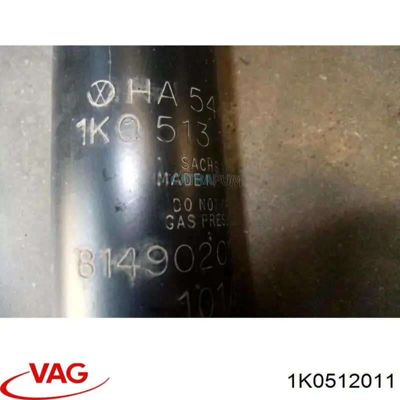 Amortecedor traseiro esquerdo VAG 1K0512011
