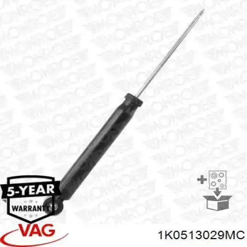 Amortecedor traseiro VAG 1K0513029MC preço, a partir de 37,46 USD