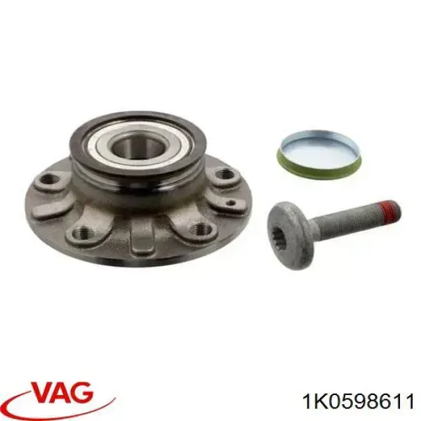 1K0598611 VAG Cubo traseiro