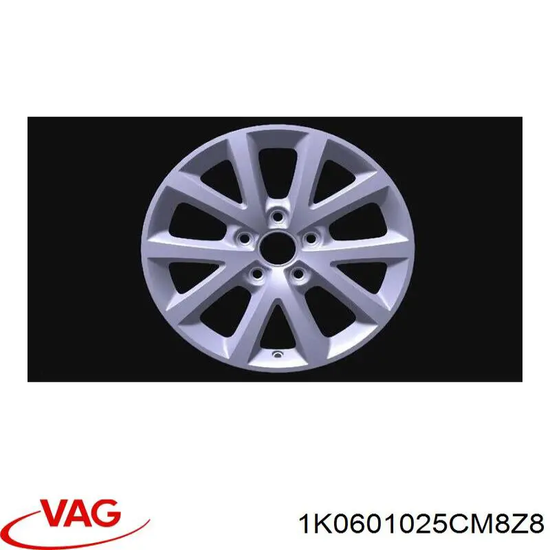 1K0601025CH8Z8 VAG Discos de roda de aleação ligeira (de aleação ligeira, de titânio)