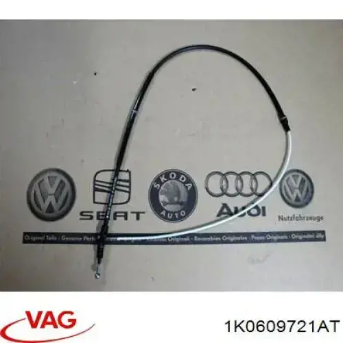 Compre 1K0609721AT VAG Cabo traseiro direito/esquerdo do freio de estacionamento