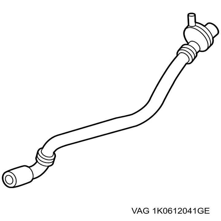 Tubo de impulsionador de vácuo dos freios VAG 1K0612041GE preço, a partir de 93,46 USD