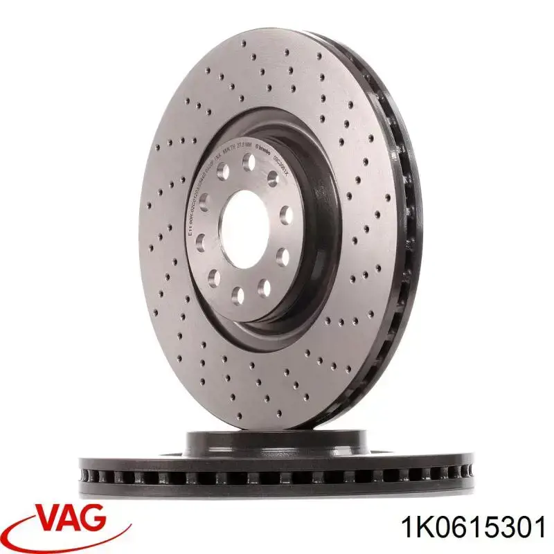 Disco do freio dianteiro VAG 1K0615301 preço, a partir de 63,11 USD