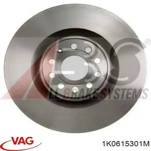 Compre 1K0615301M VAG Disco do freio dianteiro