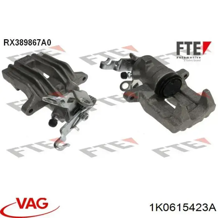 Suporte do freio traseiro esquerdo VAG 1K0615423A preço, a partir de 7,80 USD