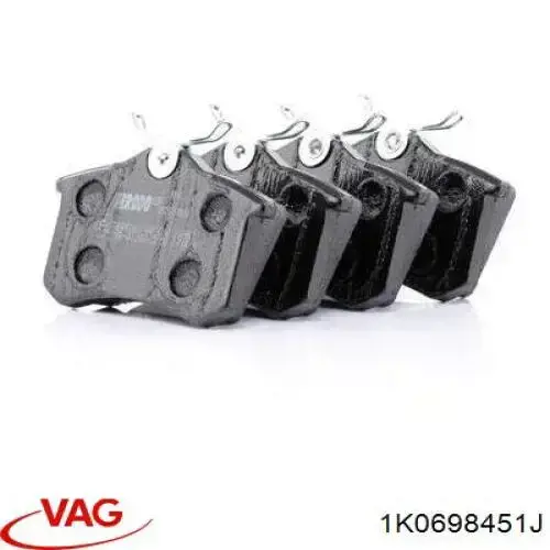 Sapatas do freio traseiras de disco VAG 1K0698451J preço, a partir de 31,98 USD