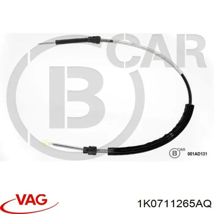 Cabo de mudança (de seleção de velocidade) VAG 1K0711265AQ preço, a partir de 71,76 USD