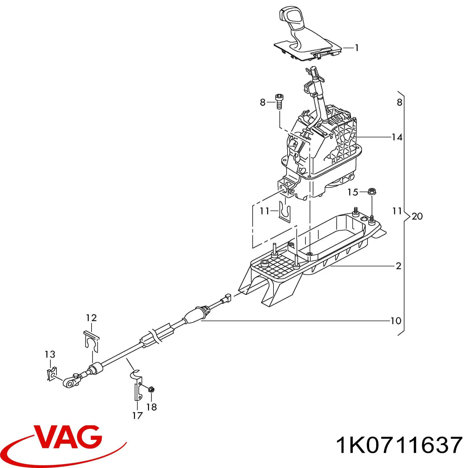  VAG 1K0711637 preço, a partir de 3,51 USD