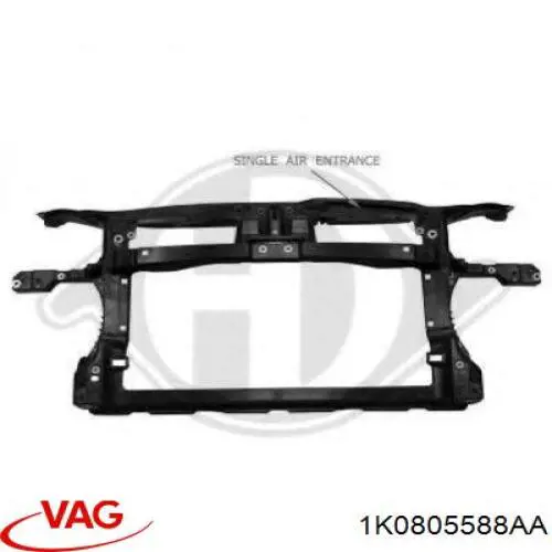 Compre 1K0805588AA VAG Suporte do radiador montado (painel de montagem de fixação das luzes)