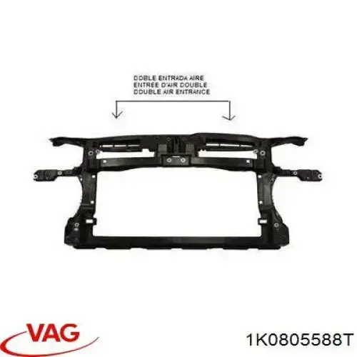 Compre 1K0805588T VAG Suporte do radiador montado (painel de montagem de fixação das luzes)