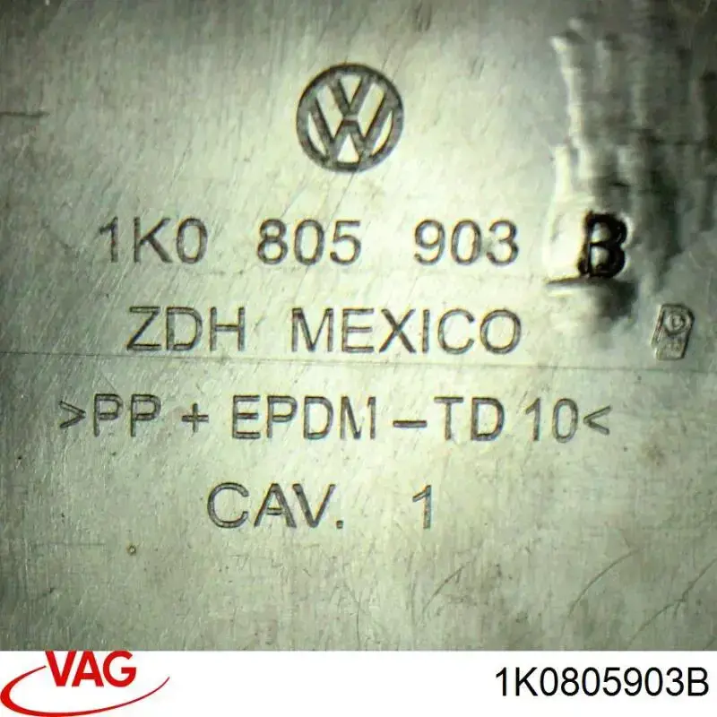 Compre 1K0805903B VAG Spoiler do pára-choque dianteiro